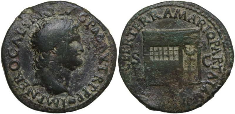 Nero (54-68). AE As. Lugdunum mint. Obv. IMP NERO CLAVD CAESAR AVG GER PM TR P P...