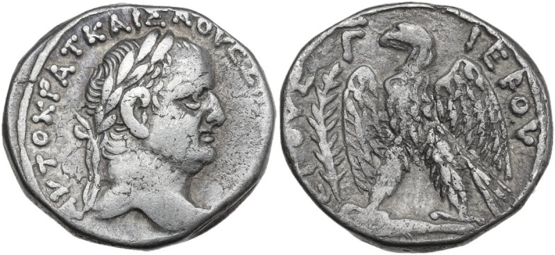Vespasian (69-79). AR Tetradrachm, Syria, Antioch mint, 69-70. Obv. AYTOKPAT KAI...
