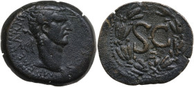 Nerva (96-98). AE 31 mm, Syria, Antioch, Seleucis and Pieria mint. Obv. IMP CAESAR NERVA AVG III COS. Laureate head right. Rev. Large S C; Θ below; al...