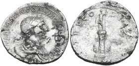 Trajan (98-117). AR Denarius, circa 114-117. Obv. [IMP CAES] NER TRAIANO OPTIMO AVG GER DAC. Laureate and draped bust right. Rev. [PM] TR P COS VI PP ...