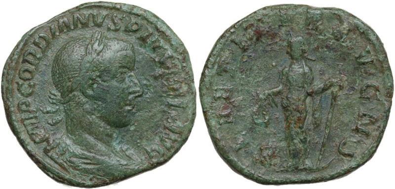 Gordian III (238-244). AE As, Rome mint, 241-244. Obv. IMP GORDIANVS PIVS FEL AV...