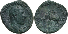 Philip I (244-249). AE Sestertius. Ludi Saeculares (Secular Games) issue, commemorating the 1000th anniversary of Rome, 249 AD. Obv. IMP M IVL PHILIPP...