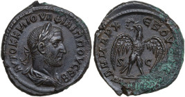 Philip I (244-249). BI Tetradrachm, Antioch mint, Syria, 244 AD. Obv. Bust of Philip right, laureate draped and cuirassed. Rev. Eagle standing facing,...