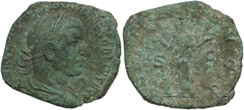 Trebonianus Gallus (251-253). AE Sestertius, Rome mint. Obv. [IMP CAES C VIBIVS ...