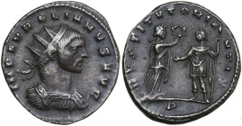 Aurelian (270-275). AR Antoninianus, Mediolanum mint, 270-275. Obv. IMP AVRELIANVS AVG. Bust of Aurelian, radiate, draped, right or bust of Aurelian, ...