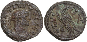 Tacitus (275-276). AE Tetradrachm, Alexandria (Egypt), dated RY 1 (275-276). Obv. Laureate, draped and cuirassed bust right. Rev. Eagle standing left,...
