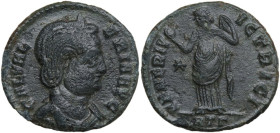 Galeria Valeria, daughter of Diocletian, wife of Galerius (died in 315 AD). Æ Follis. Heraclea, circa 310 A.D. Obv. GAL VALERIA AVG. Diademed and drap...