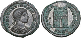 Constantine I as Caesar (306-307). AE Follis, Heraclea mint. Obv. CONSTANTINVS IVN NOB C. Laureate, draped and cuirassed bust right. Rev. PROVIDEN-TIA...