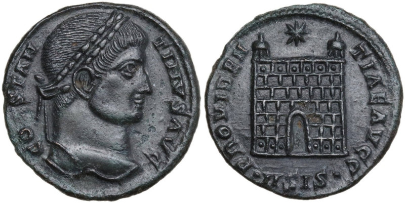 Constantine I (307-337). AE Follis, Siscia mint. Obv. CONSTAN-TINVS AVG. Laureat...