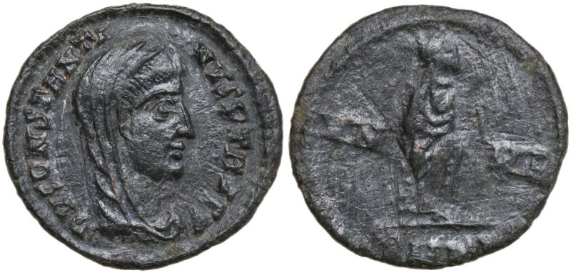 Constantine I (307-337). Commemorative issue. AE Follis, 4th century. Obv. Head ...