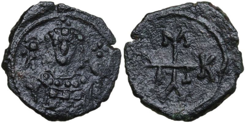 Manuel I Comnenus (1143-1180). AE Half Tetarteron. Uncertain Greek mint. Obv. Cr...