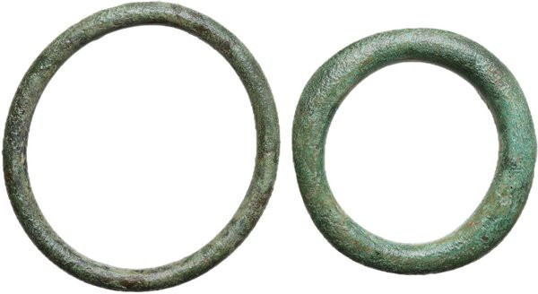 Celtic World. Lot of two (2) Celtic Æ 'Ring Money' pieces. AE.