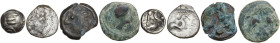 Celtic World. Lot of four (4) silver and bronze celtic world coins. AR/AE.