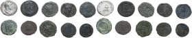 The Roman Empire. Lot of ten (10) silver and bronze coins. AR/AE.