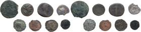 Miscellanea. Lot of eight (8) silver and bronze greek and roman coins. AR/AE.