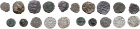 Miscellanea. Lot of ten (10) unclassified coins from the Antiquity, the Byzantine Empire and Medieval times. Includes denarii from Ancona, Genoa and P...