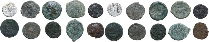 Miscellanea. Lot of ten (10) silver and bronze coins from the greek world to the...