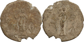 Leads from Ancient World. Large PB Tessera(?), 1st century BC-2nd century AD. D/ Venus. R/ Venus. PB. 13.57 g. 34.50 mm. Interesting tessera (?) with ...