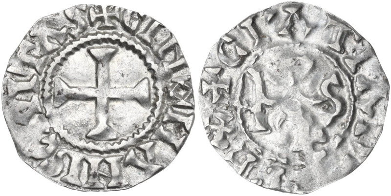 France. Charles the Simple (879-929). AR Denier, Le Mans. MEC 1, 995. AR. 1.05 g...