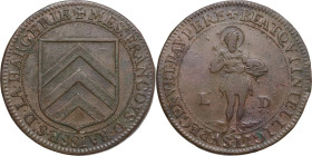 France. François Raisse de la Hargerie, donor. AE Merit token given by the church of Saint-Jean-en-Grève in Paris to benefactors XVIII-XIX century. AE...