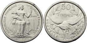 France - Nouvelle-Calédonie. NI 50 centimes 1949. ESSAI. KM-PE1. NI. 18.00 mm. R. SPL.
