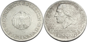 Germany. Weimar Republic (1918-1933). 3 marks 1929 A , Berlin mint. Weege 37. AG. R. BB+.