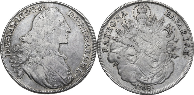 Germany. Bayern. Maximilian III Josef (1745-1777). AR Taler. Munich mint, 1768. ...