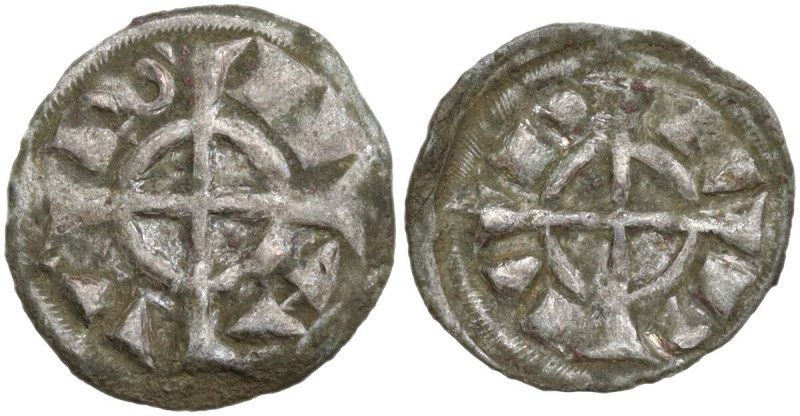 Italy. Frederick II (1218-1250). BI Denaro, Verona mint. Biaggi 2970. BI. 0.36 g...