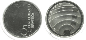 Switzerland. AR 5 francs 1985. AR. MS-PF.