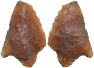 Neolithic. Stone arrowhead. 26x20 mm.