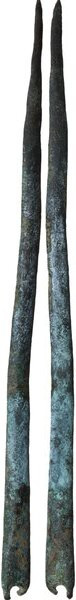 Roman period. Long bronze sewing needle. 126 mm.