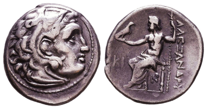 KINGS of MACEDON. Alexander III 'the Great'. 336-323 BC. AR Drachm. Reference: C...