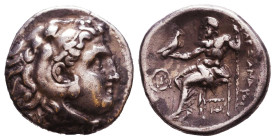 KINGS of MACEDON. Alexander III 'the Great'. 336-323 BC. AR Drachm. Reference: Condition: Very Fine 

 Weight: 4,1 gr Diameter: 17,6 mm