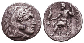 KINGS of MACEDON. Alexander III 'the Great'. 336-323 BC. AR Drachm. Reference: Condition: Very Fine 

 Weight: 3,9 gr Diameter: 18 mm