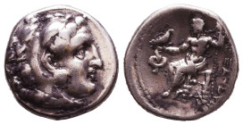 KINGS of MACEDON. Alexander III 'the Great'. 336-323 BC. AR Drachm. Reference: Condition: Very Fine 

 Weight: 4 gr Diameter: 16,8 mm
