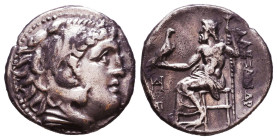 KINGS of MACEDON. Alexander III 'the Great'. 336-323 BC. AR Drachm. Reference: Condition: Very Fine 

 Weight: 4,1 gr Diameter: 18 mm