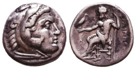 KINGS of MACEDON. Alexander III 'the Great'. 336-323 BC. AR Drachm. Reference: Condition: Very Fine 

 Weight: 4,3 gr Diameter: 15,6 mm