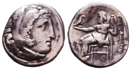 KINGS of MACEDON. Alexander III 'the Great'. 336-323 BC. AR Drachm. Reference: Condition: Very Fine 

 Weight: 4,1 gr Diameter: 18,1 mm