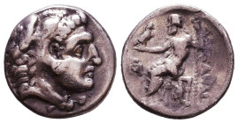 KINGS of MACEDON. Alexander III 'the Great'. 336-323 BC. AR Drachm. Reference: Condition: Very Fine 

 Weight: 4,2 gr Diameter: 17,6 mm