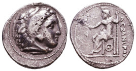 KINGS of MACEDON. Alexander III 'the Great'. 336-323 BC. AR Drachm. Reference: Condition: Very Fine 

 Weight: 4,2 gr Diameter: 20 mm