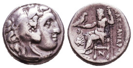 KINGS of MACEDON. Alexander III 'the Great'. 336-323 BC. AR Drachm. Reference: Condition: Very Fine 

 Weight: 4,1 gr Diameter: 15,8 mm