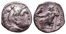 KINGS of MACEDON. Alexander III 'the Great'. 336-323 BC. AR Drachm. Reference: Condition: Very Fine 

 Weight: 3,4 Diameter: 16,8 mm