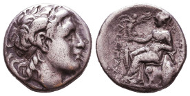 KINGS of THRACE, Macedonian. Lysimachos. 305-281 BC. AR Drachm Reference: Condition: Very Fine 

 Weight: 4,2 gr Diameter: 16,8 mm