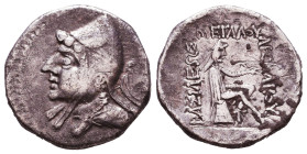 KINGS of PARTHIA. Mithradates I. Circa 170-132 BC. AR Drachm Reference: Condition: Very Fine

 Weight: 4.5 gr Diameter: 18.5 mm