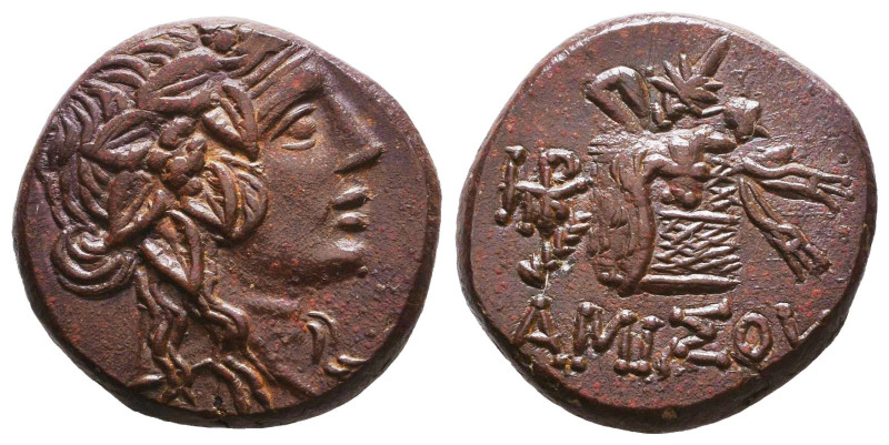 PONTOS. Amisos. Time of Mithradates VI Eupator (Circa 105-90 or 90-85 BC). Ae. O...