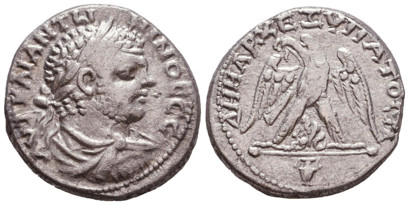 JUDAEA, Aelia Capitolina (Jerusalem). Caracalla. 198-217 CE. AR Tetradrachm Refe...