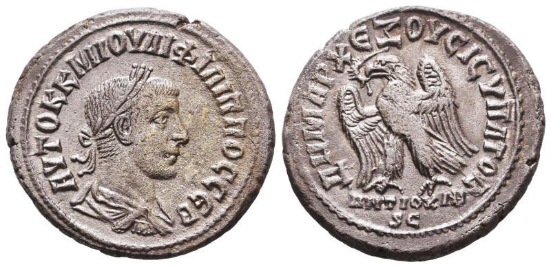 Seleucis and Pieria. Antioch. Philip I. AR Tetradrachm. AD 244-249. Reference: C...