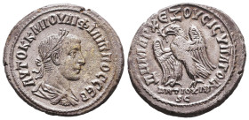 Seleucis and Pieria. Antioch. Philip I. AR Tetradrachm. AD 244-249. Reference: Condition: Very Fine

 Weight: 11,8 Diameter: 28,3