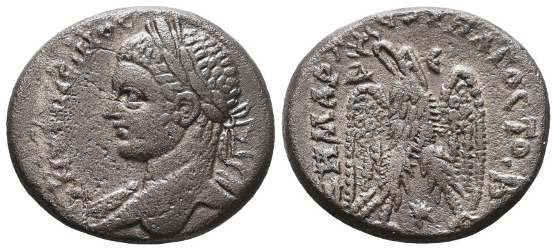 Seleucis and Pieria. Antiochia. Elagabalus. A.D. 218-222. AR tetradrachm Referen...