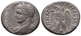 Seleucis and Pieria. Antiochia. Elagabalus. A.D. 218-222. AR tetradrachm Reference: Condition: Very Fine

 Weight: 12,8 Diameter: 25,4